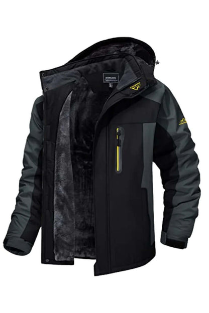 Men's Waterproof Fleece-Lined Winter Jacket