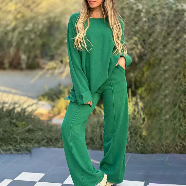 Women's Two-Piece Set - Breathable & Elegant
