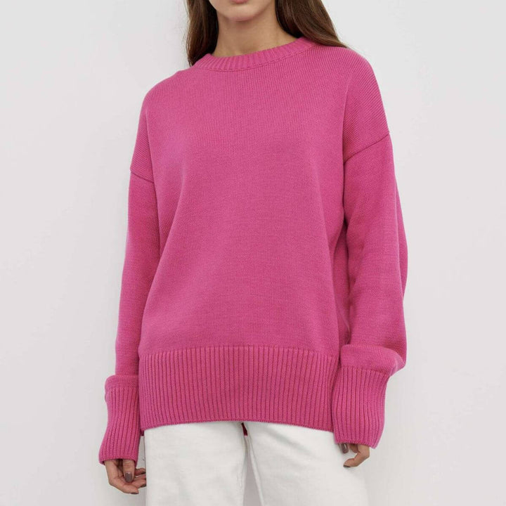 Women's V-Neck Ribbed Knit Sweater