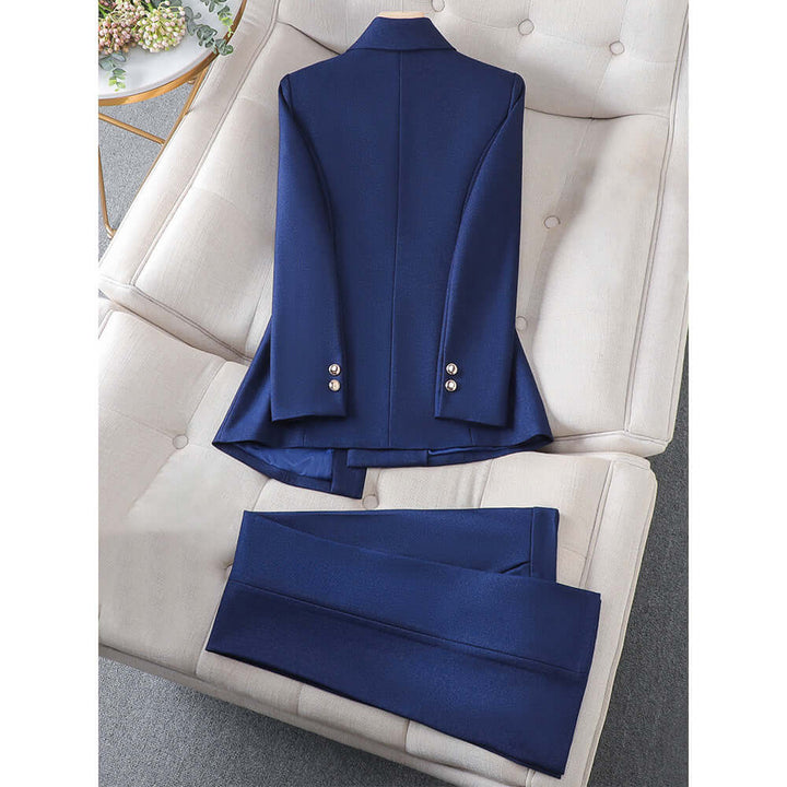 Women's Elegant Blazer and Trousers Set