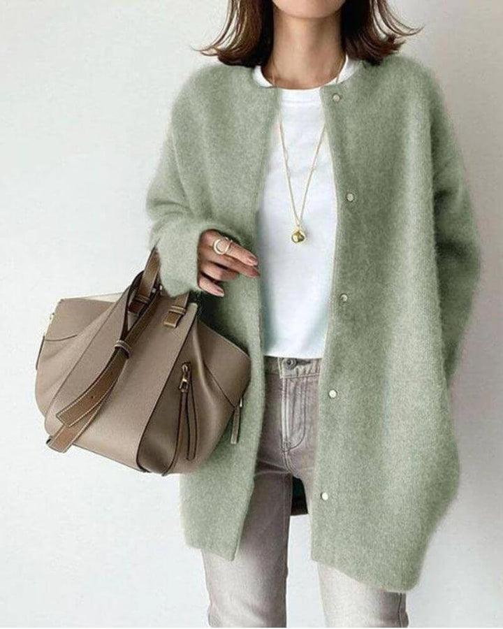 Women's Soft Knitted Cardigan - Warm Open Front
