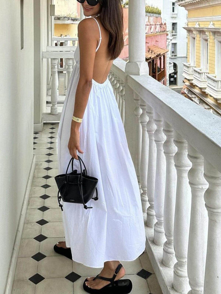 Women's Linen Midi Dress