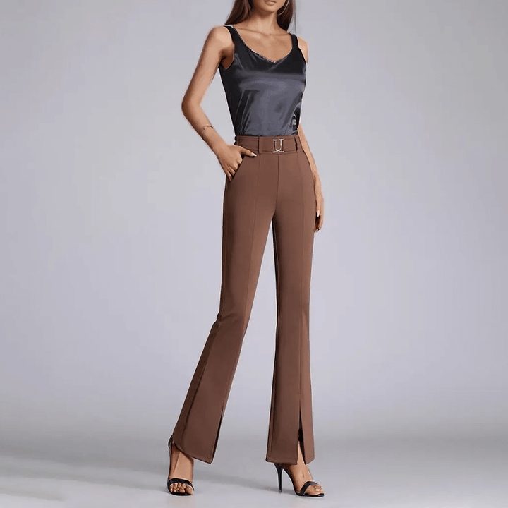 Women's High-Waisted Wide-Leg Trousers