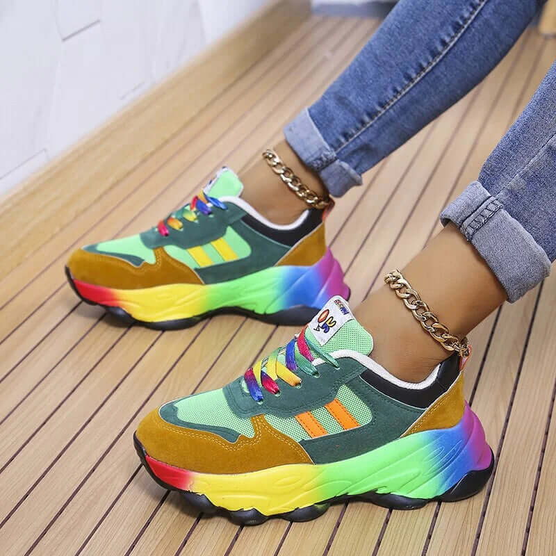 Women's Colorful Chunky Trainers