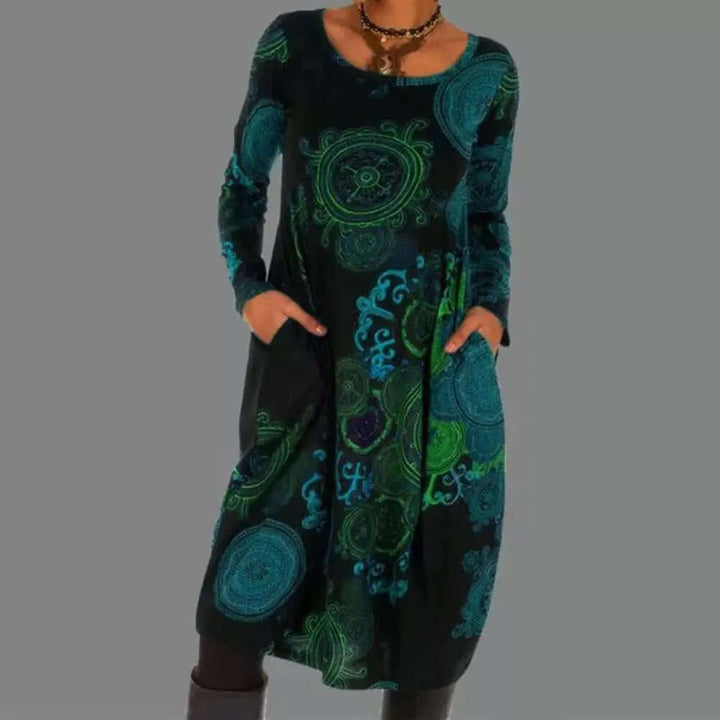 Floral Cotton Blend Midi Dress