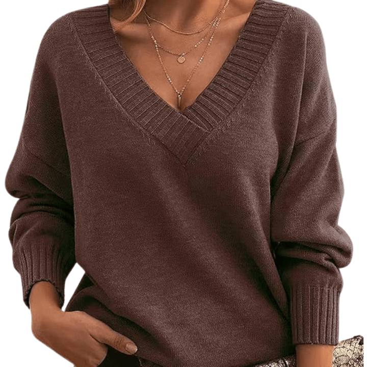 Women's V-Neck Cashmere Sweater