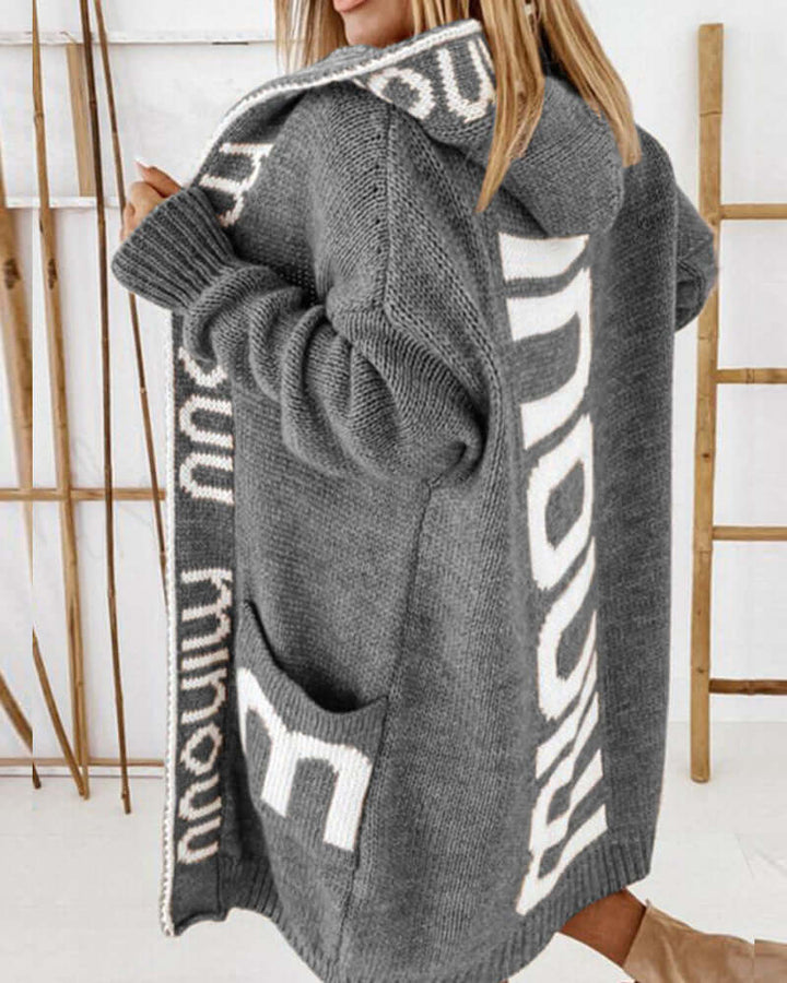 Women's Loose Hooded Cardigan