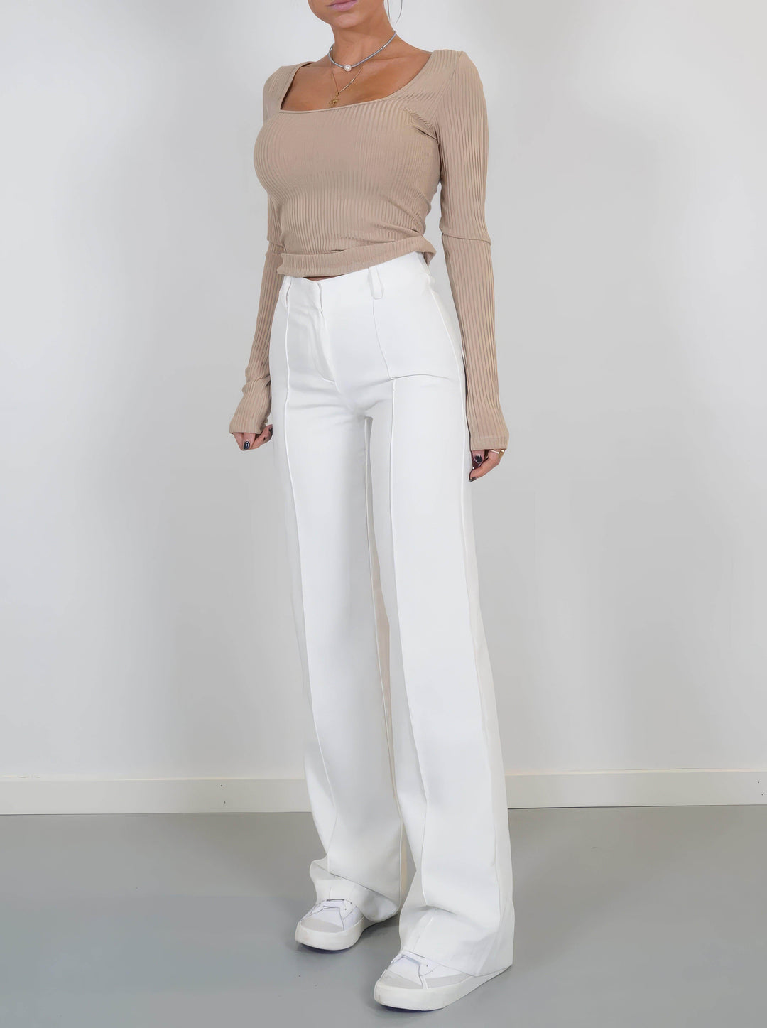 Women's High-Waisted Wide Leg Trousers