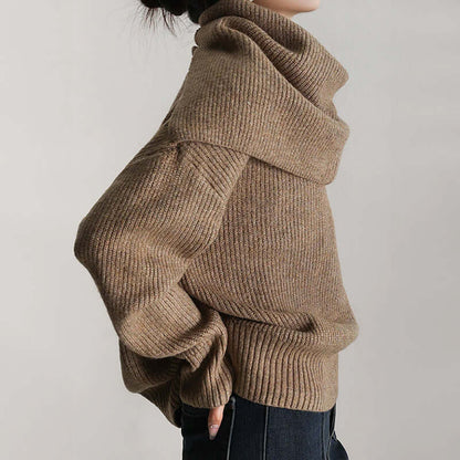 Women's Oversized Turtleneck Jumper