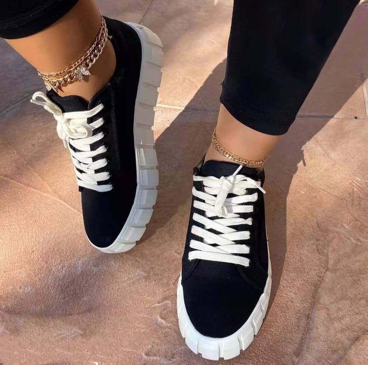 Lightweight Lace-Up Trainer Shoes for Women