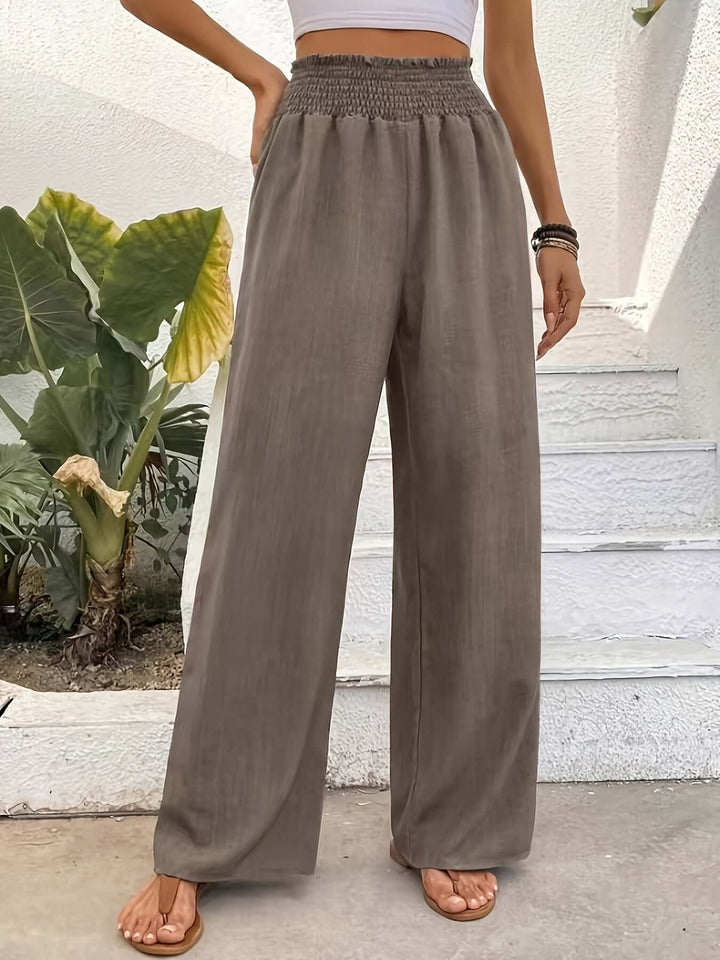 Women's High-Waisted Wide-Leg Pants