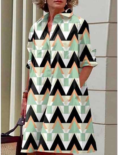 Women's Cotton Blend A-Line Dress