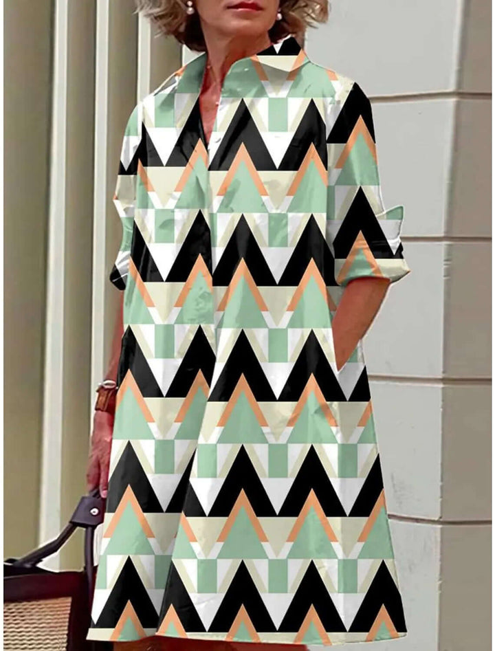 Women's Cotton Blend A-Line Dress