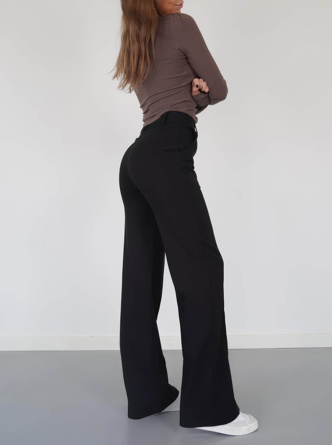 Women's High-Waisted Wide Leg Trousers