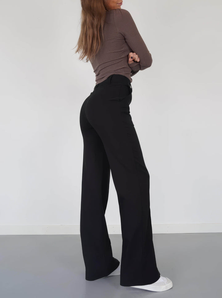 Women's High-Waisted Wide Leg Trousers