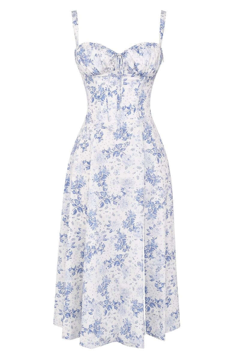 Printed Bustier Dress
