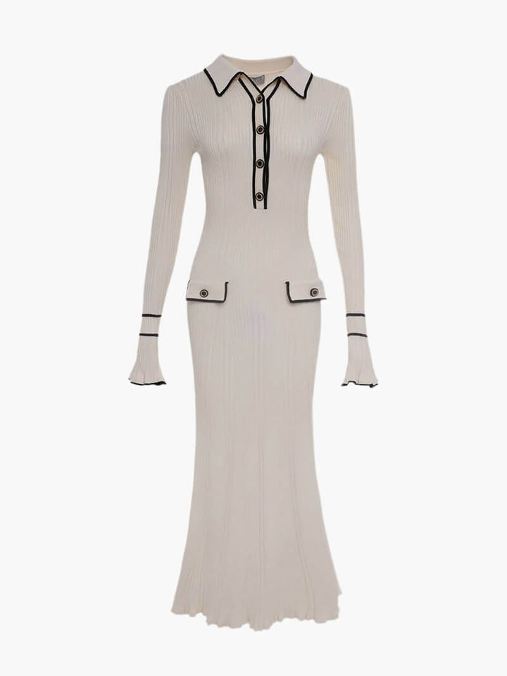 Women's Ribbed Midi Sweater Dress