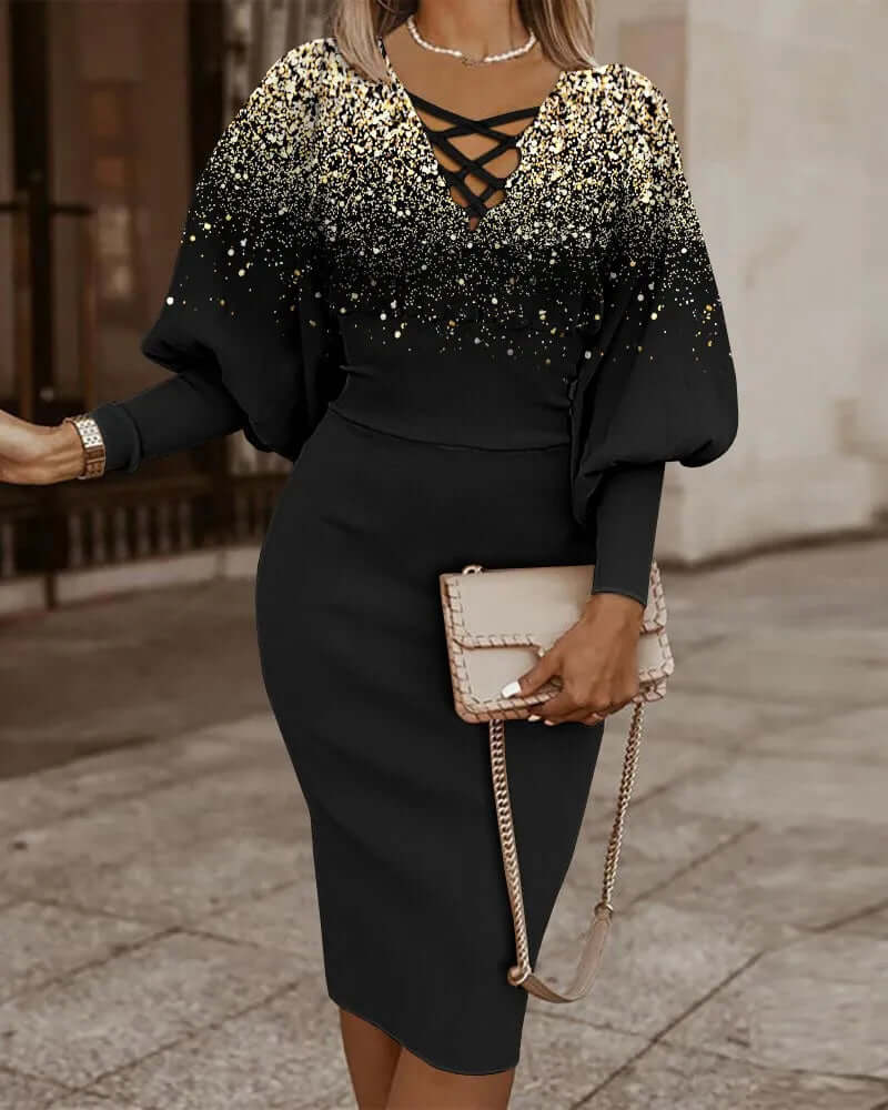 Women's Geometric Print Two-Piece Set
