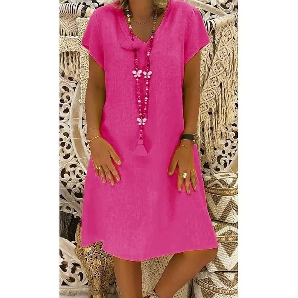 Lightweight Linen Dress - Summer Dress
