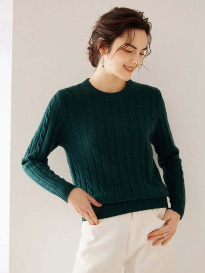 Women's Cashmere Cable Knit Jumper