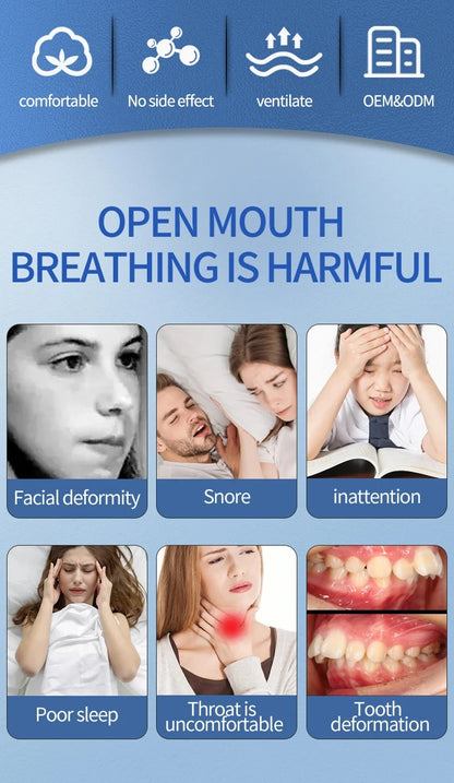BreatheEase Mouth Tape - Anti Snoring & Sleep Aid