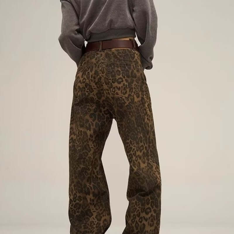 Leopard Print Jeans - Stylish & Comfortable Women's Denim