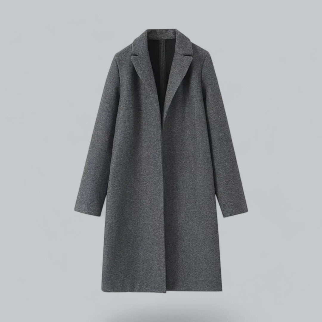 Women's Elegant Open Front Trench Coat