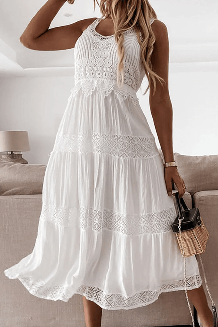 Lace V-Neck Dress