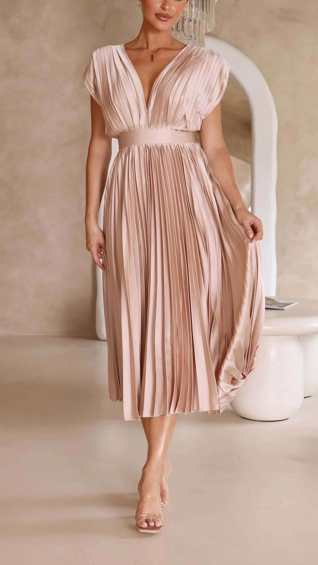 Women's Casual V-Neck Maxi Dress