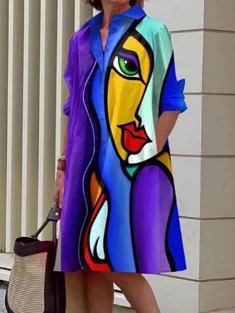 Women's Cotton Blend A-Line Dress