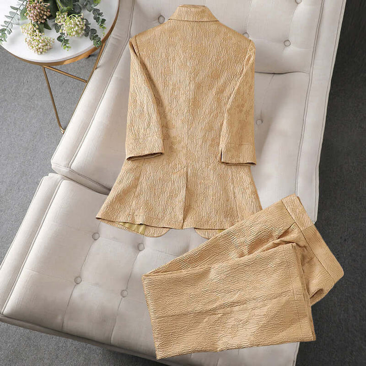 Women's Tailored Blazer and Trousers Set