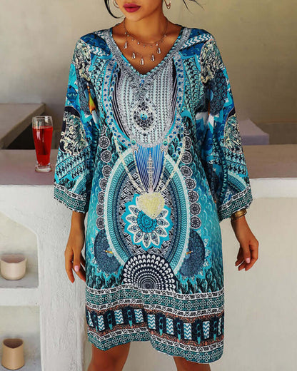 Bohemian Mini Dress - Light Formal