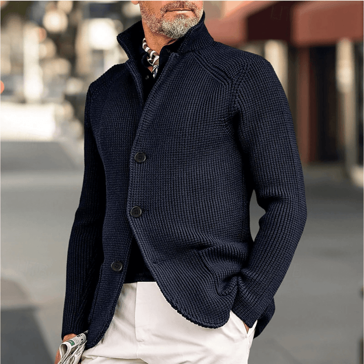 Knit Cotton Cardigan Sweater