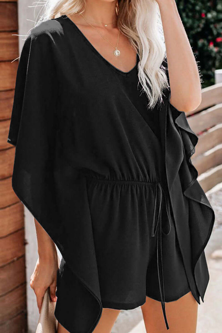 Women's V-Neck Loose Jumpsuit