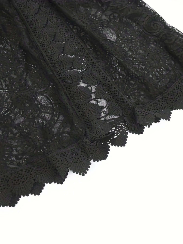 Women's Lace V-Neck Midi Dress