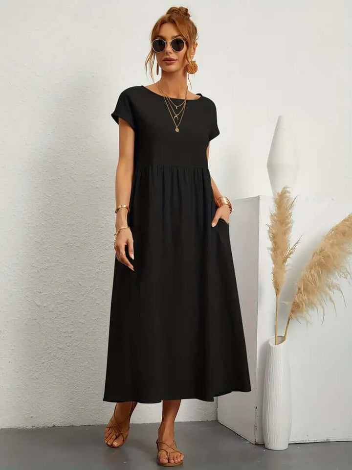 Summer Sleeveless Dress with Handbag