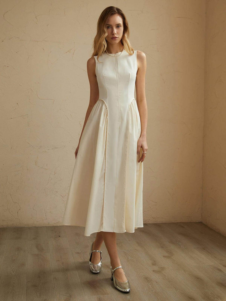 Women's Pleated Midi Dress