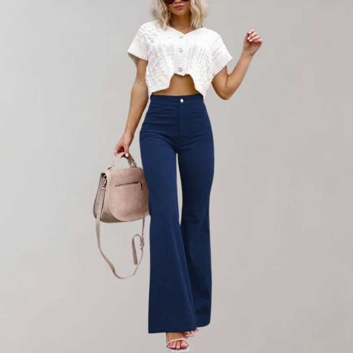 Women's High-Waisted Wide Leg Trousers