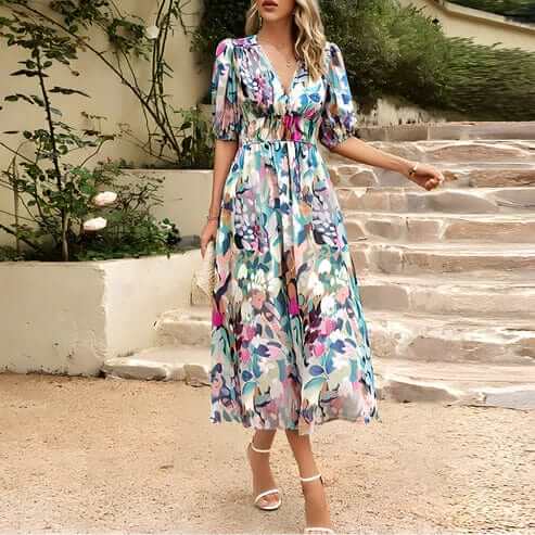 Elegant Midi Dress - Versatile Design