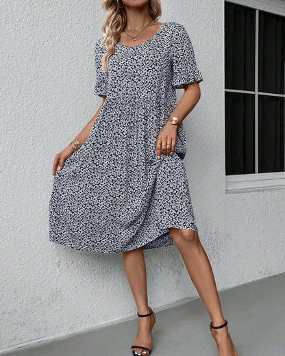 Floral Pattern Dress - Breathable & Lightweight
