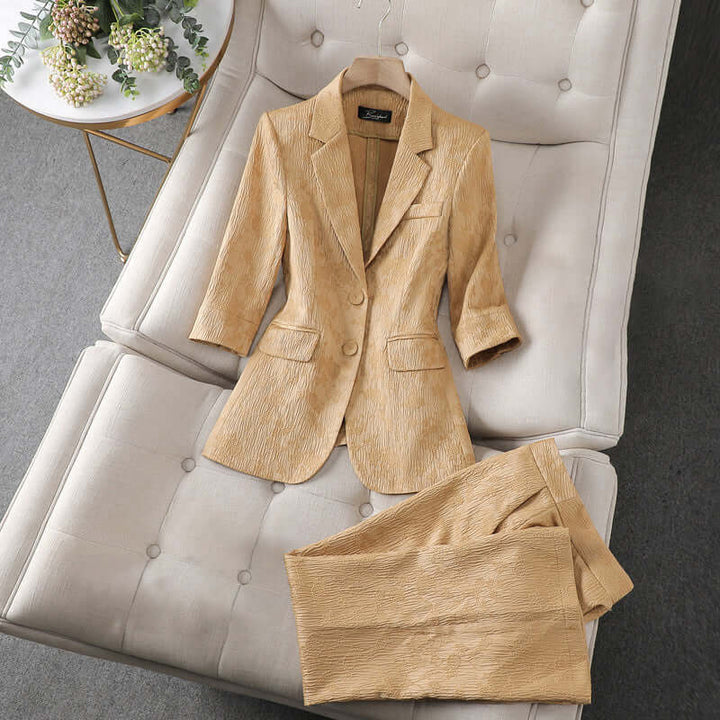 Women's Tailored Blazer and Trousers Set
