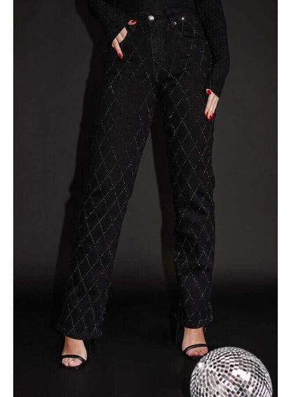 Women's Straight Leg Diamond Jeans