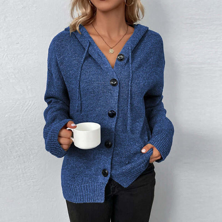 Women's Hooded Knitted Cardigan