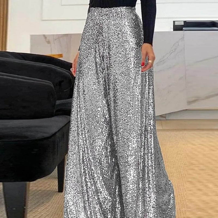 Women's Elegant High-Waisted Trousers