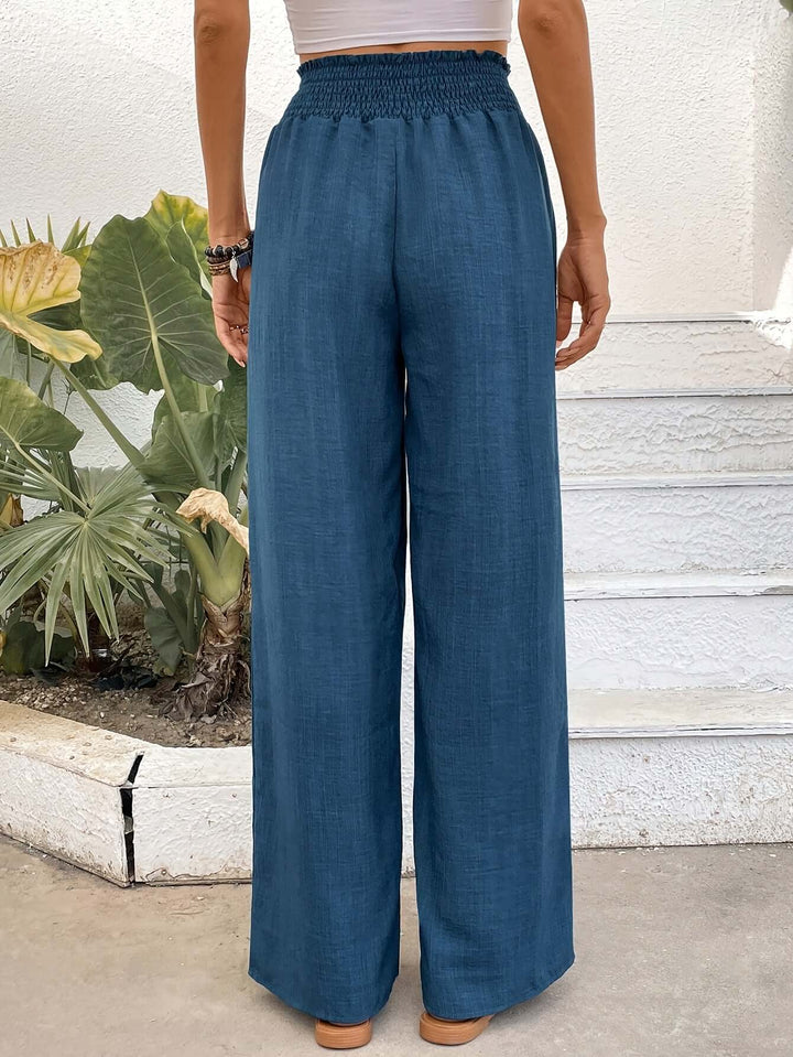 Women's High-Waisted Wide-Leg Pants