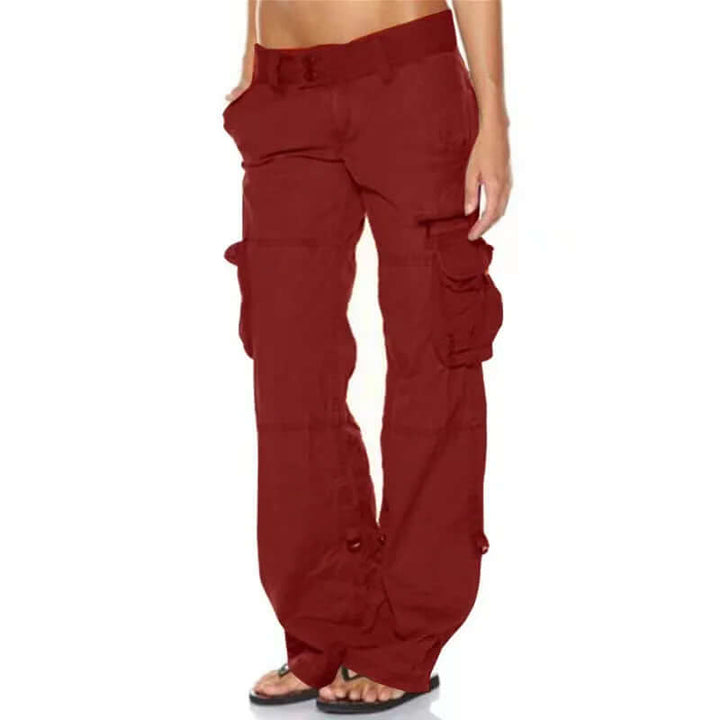 Low Waist Cargo Trousers - Casual