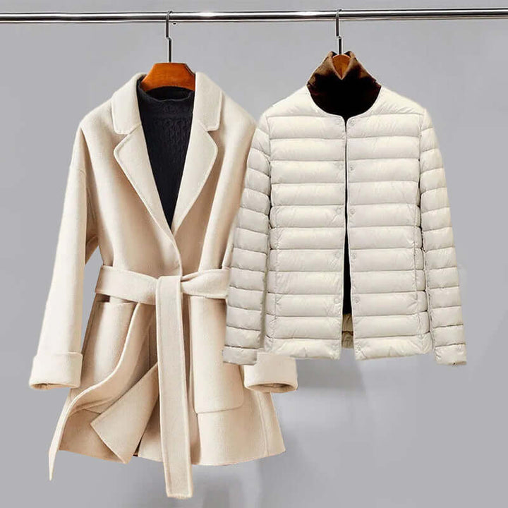 Women's Elegant White Duo Set