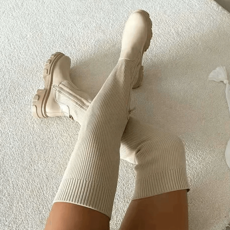 Women's Over-the-Knee Stretch Boots