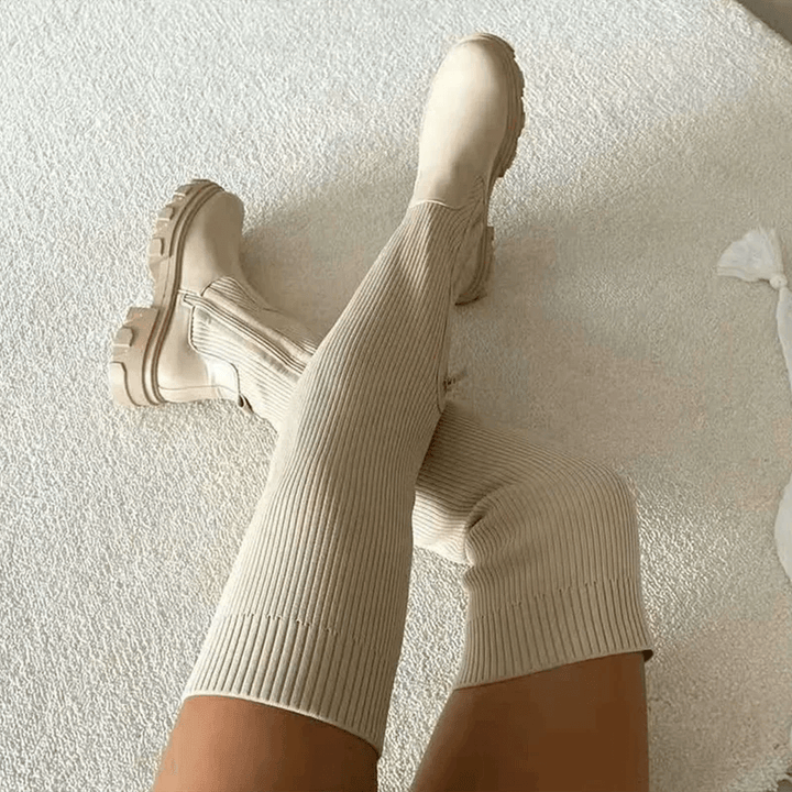 Women's Over-the-Knee Stretch Boots