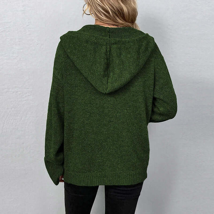 Women's Hooded Knitted Cardigan